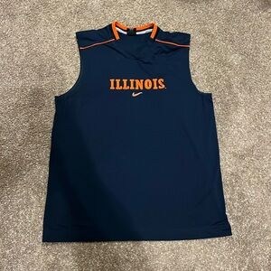 VINTAGE Nike Elite Authentic Illinois basketball warm up jersey
